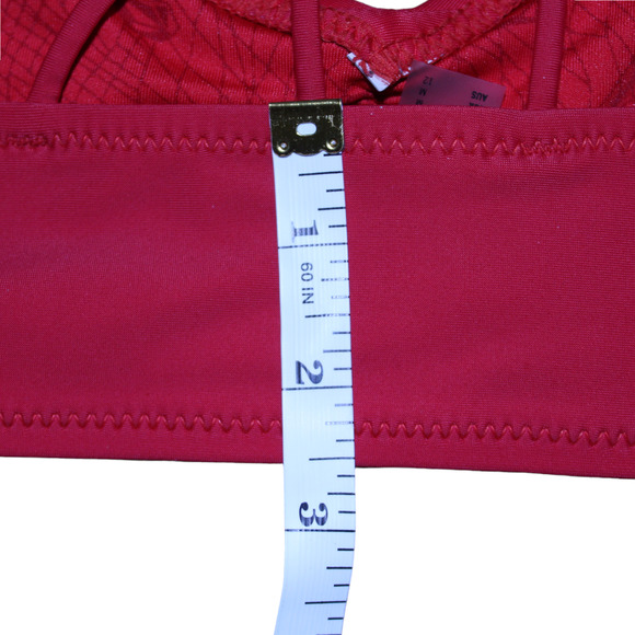 Volcom Bikini Sports Bra Red Women's Size Medium - Picture 10 of 10